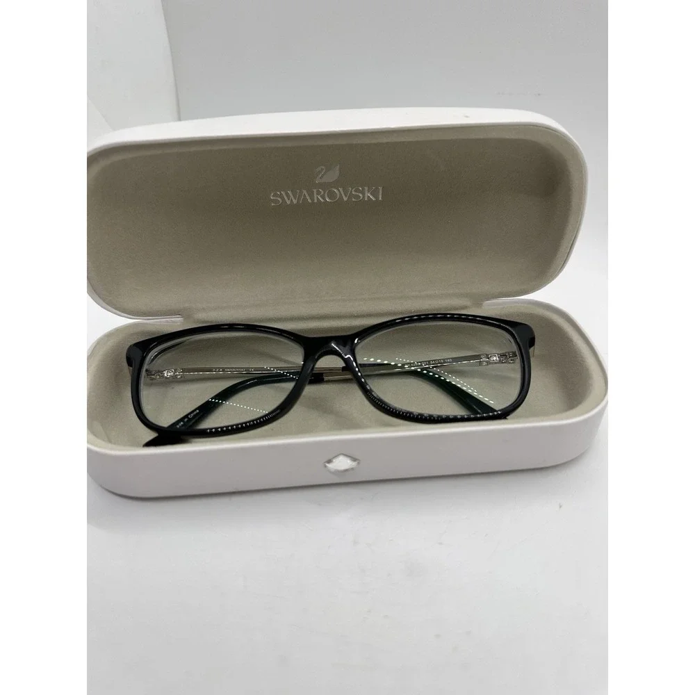 Swarovski SK5285 001 Eyeglasses Frames Only Black Crystal‎ 54-15 140 w Case
